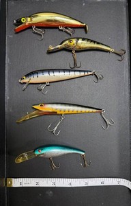Arby Crankbait and misc Fishing Lures (Lot of 5)