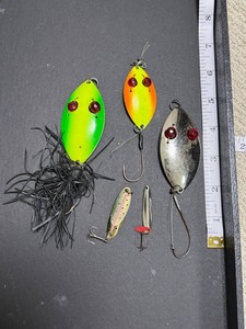 Vintage Red Eye Wiggler Spinner, Kastmaster Acme Tackle  Lures (Lot of 5)