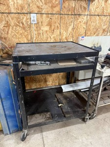Shop Table on Wheels 31 x 26 x 37 Tall