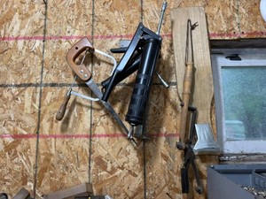 Grease Guns, Hand Saws, Clay Pigeon Thrower