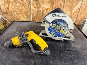 Rockwell 7 14 Circular Saw & DeWalt 38 VSR Drill