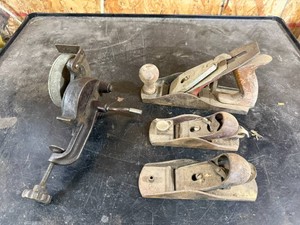 Vintage Bench Mount Grinder & Planers
