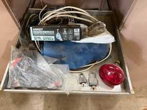 Disposable Gloves, Padlocks, Wire