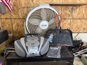 Shop Fan, Radio & Dust Pan