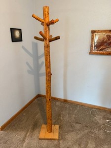 Wood Coat Rack 6 Tall