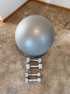 Dumbbells & Exercise Ball