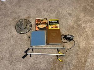 Cookbooks, Hat, Grabbers & Vintage Carpentry Books
