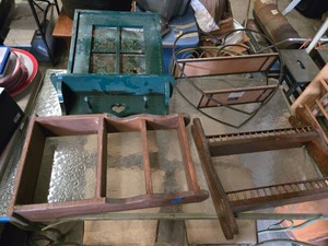 Lot of Home Decor Shelves and Organizers including Wooden and Metal Units