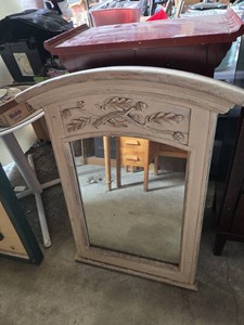 Woodland Furniture Mirror with Decorative Carving