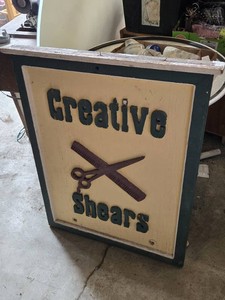 Creative Shears Barber Shop Sign