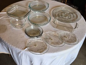Pyrex Glass Bakeware including Baking Dishes, Pie Plates, and Serving Trays - Not all Pyrex