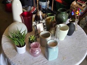 Assorted Vases and Decorative Home Items