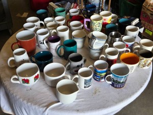 HUGE Lot of Various Coffee Mugs and Cups