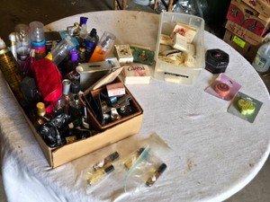 Various Perfumes, Soaps, and Personal Care Items Caress, Le Labo, and others