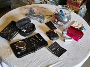 Various Personal Care Kits, Nail Clippers and Accessories Including Manicure Sets and Scissors
