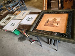 Framed Artwork Collection including Landscape, Trees and Botanical Prints