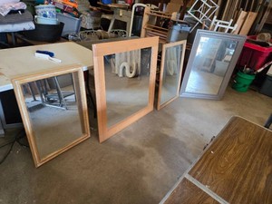 Set of Four Framed Mirrors