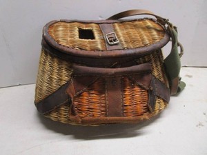 Antique Wicker Fishing Creel