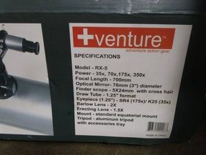 Venture Telescope, Appears New