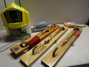 Tipups, Minnow Bucket, Aerator, Lures