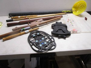 Ice Fishing Sticks, Tackle, Cleats