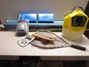 Fishing Rod, Holder, Net, Anchor