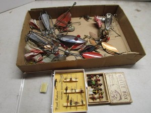 Vintage Fishing, Beetles, Spinners, Sputnik Weights