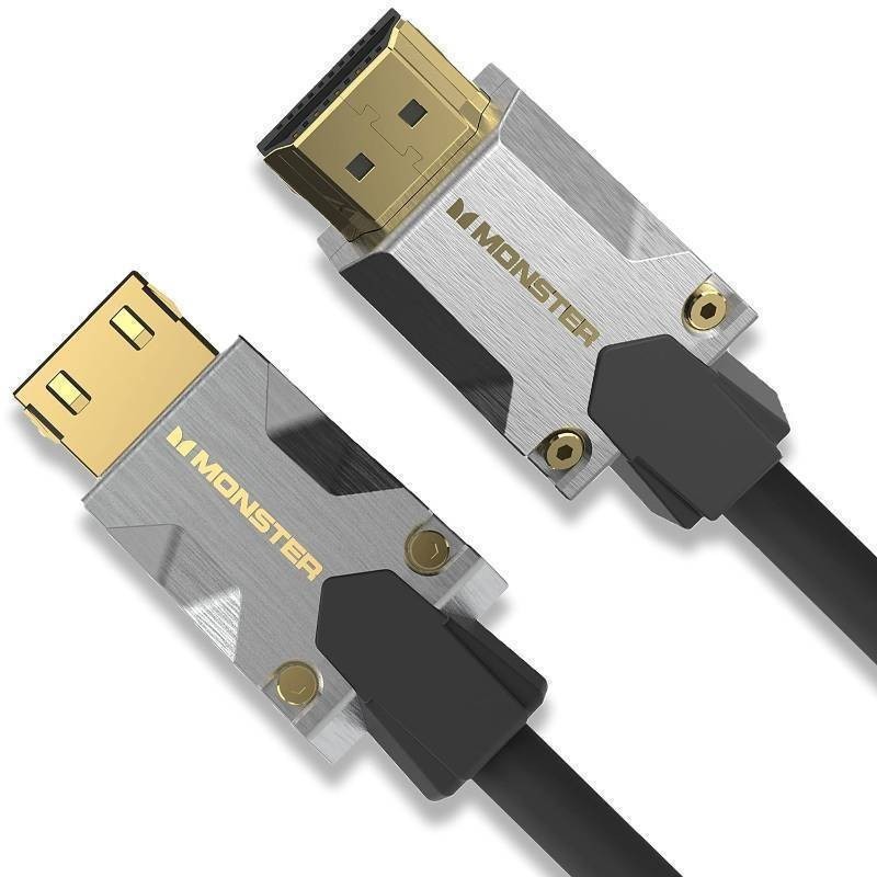 Monster M-Series Certified Premium HDMI Cable 2.0, Features 4K Ultra HD at 60Hz Refresh Rate, Duraflex Jacket, and Triple Layer Shielding, 22.5 Gbps - 16 ft