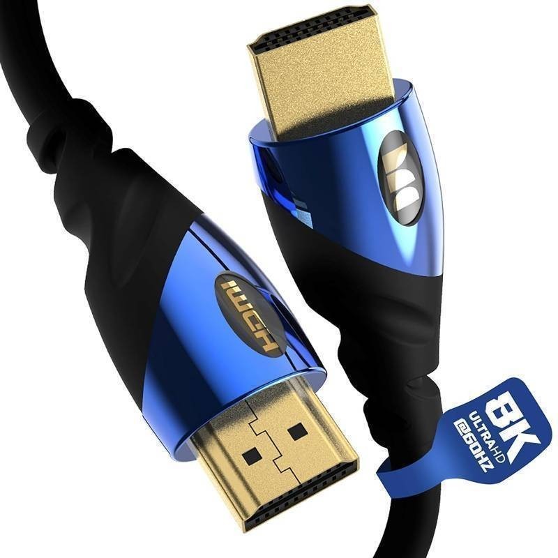 Monster 8ft. 8K Ultra High-Speed HDMI 2.1 Cable 48Gbps with eARC, Certified 8K 60Hz, 4K120Hz