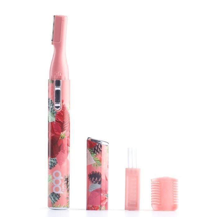POP Sonic Trimmer Red Flower for Ears, Nose, Eyebrows and more