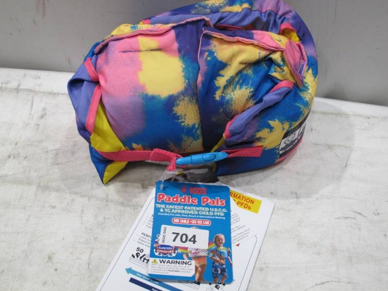 NEW Body Glove Kids Paddle Pals U. S. Coast Guard-Approved PFD (Child 33 - 55 lbs.) - Tie Dye