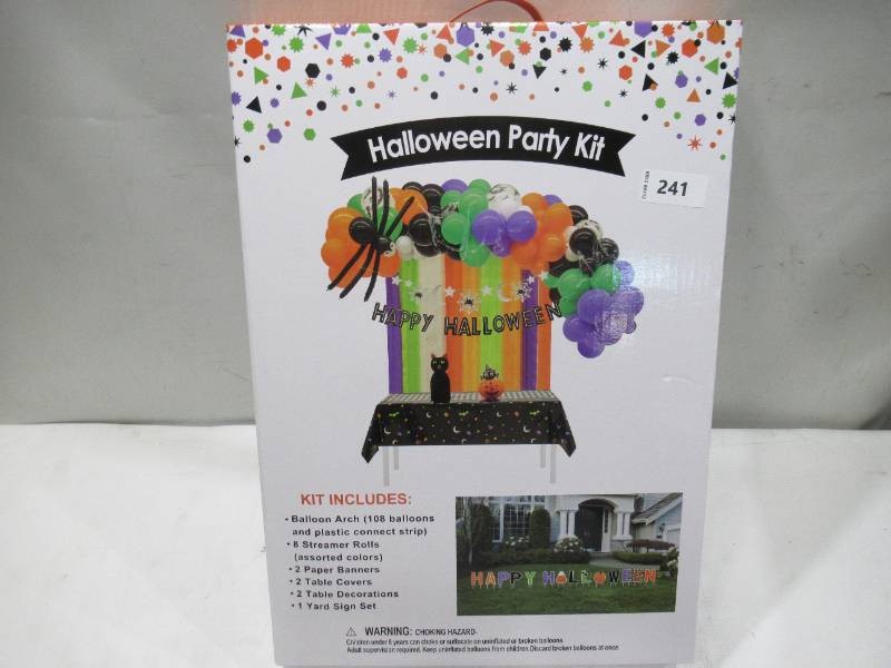 NEW Happy Halloween Theme Party Kit Decoration Bundle, 136pc