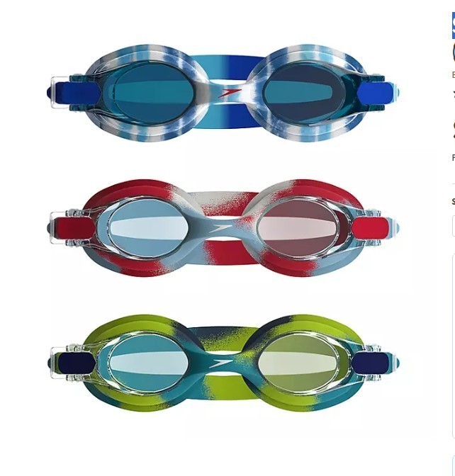 NEW Speedo Kids Goggles, 3 Pk.