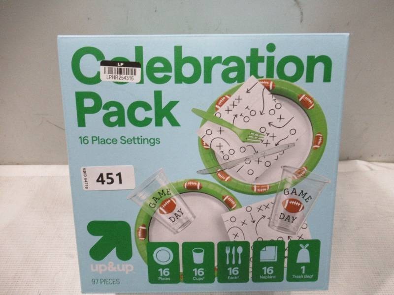NEW Disposable Table Top Celebration Pack - 97ct - up&up