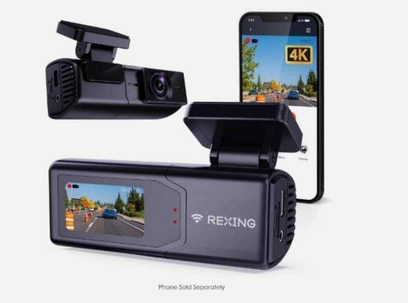 REXING FRONT-FACING 4K DASH CAM, FRONT RECORDING, SC4KS