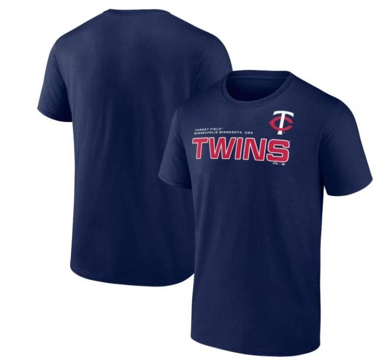 MLB Mens Minnesota Twins Short Sleeve Tee - Navy - XXL