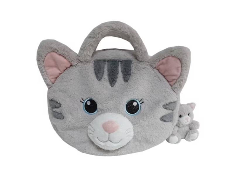NEW Members Mark 4-in-1 Plush Pet Bag with Keychain - CAT