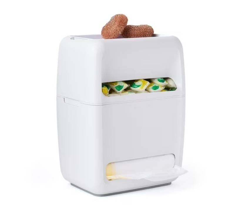 NEW YouCopia SinkSuite 2-in-1 Under Sink Trash Bag and Dish Pod Organizer