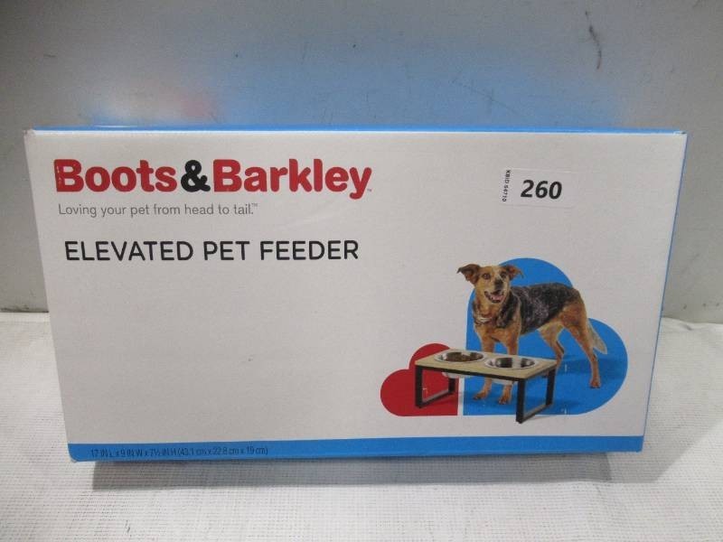 NEW Boots & Barkley 2 Cup Collapsible Short Elevated Feeder Double Cat & Dog Bowl