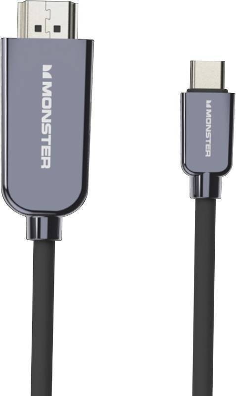 NEW Monster USB Type-C Plug to 4K HDMI Plug Cable, 5.9FT VME40013