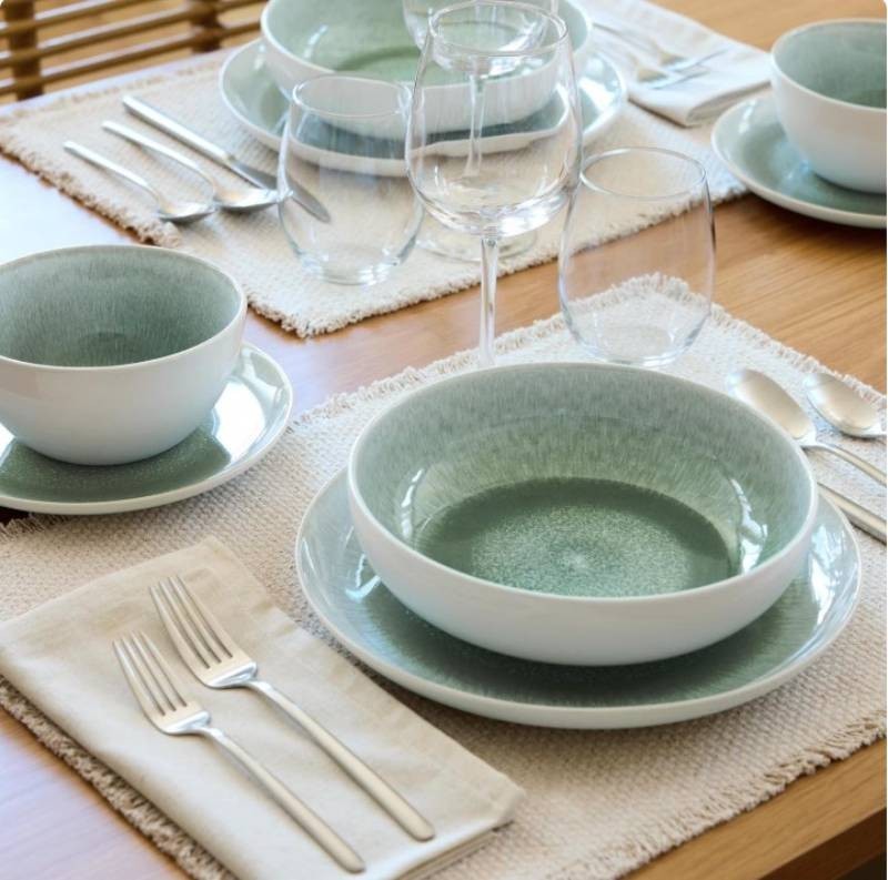 NEW Members Mark 4-Piece Stoneware Reactive Pasta Bowl Set