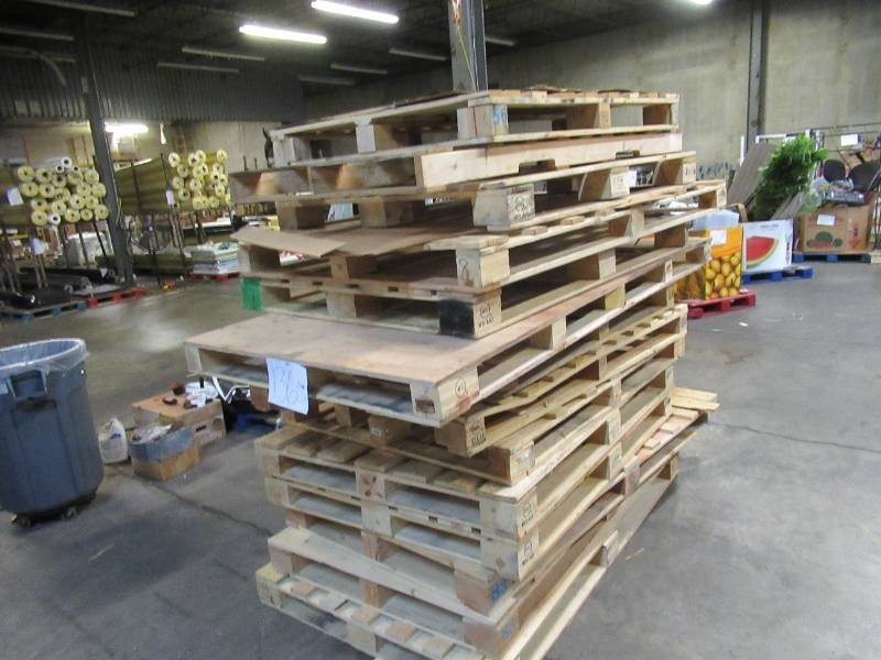 Pallet of 13 Oversized Wooden Pallets - XL and XXL