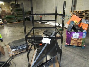 Adjustable Black Metal Frame Built to Fit Onto Pallets - Perfect for Projects