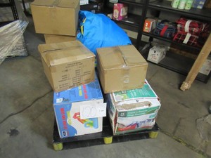 Pallet of Store Overstock and Ecommerce Product and Returns - Outdoor Inflatables