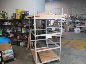 Adjustable White Metal Frame Built to Fit Onto Pallets - Perfect for Projects