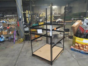 Adjustable Black Metal Frame Built to Fit Onto Pallets - Perfect for Projects