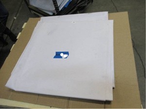 NEW Vinyl Tarp Remnant - 10 x 13  White  White Vinyl tarp - 15 oz. Midweight Duty