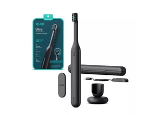 NEW Quip Ultra Next Generation Smart Sonic Electric Toothbrush with Travel Case - Onyx