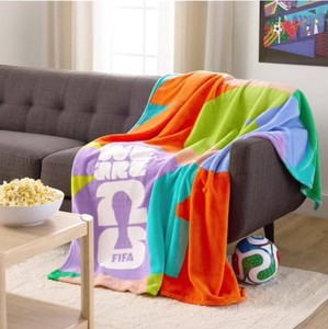 NEW Licensed FIFA World Cup Silk Touch Throw, 60 x 70 - FIFA Multicolor
