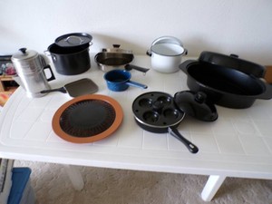 Like New CampingRV Pans with Lids.  Roaster & More See Description
